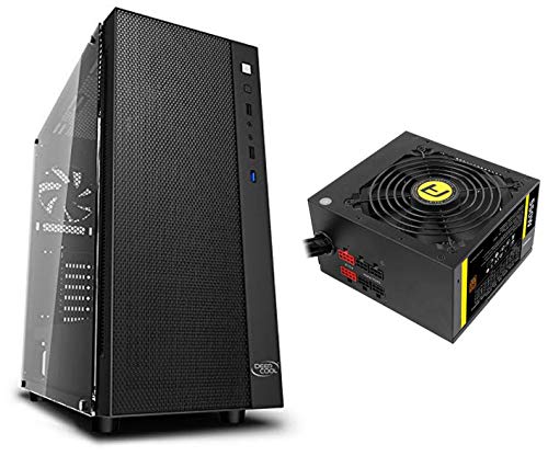 Image of Deepcool MATREXX 55 case with Antec NeoEco 550M 80 Plus Bronze Certified 550 Watt Modular Gaming Power Supply