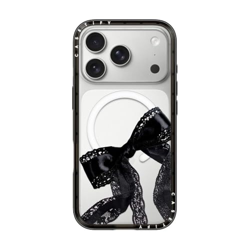 iPhoneアクセサリー CASETiFY Black Organza Ribbon iPhone17 Amazon.co.jp: CASETiFY iPhone 17 Pro 用 ケース コンパクトMagSafe