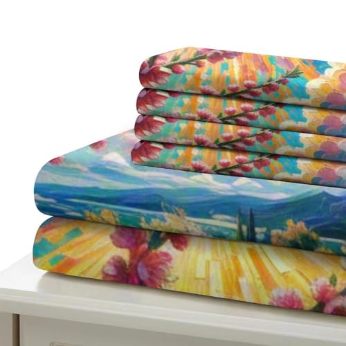 Housse de couette 140x200 fermeture éclair cachée Prune Prickly 3D