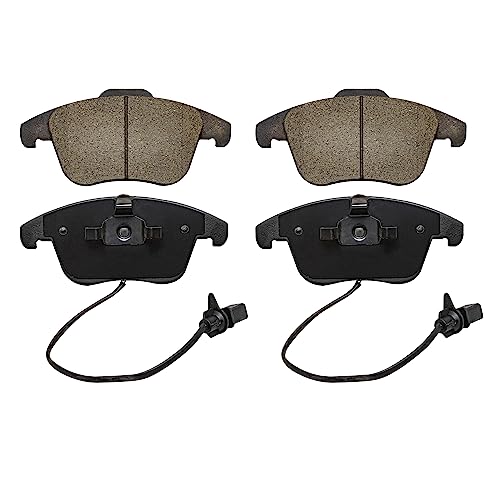 Image of Detroit Axle - Front Brake Pads for 2010 Audi A5 Quattro Ceramic Brake Pads