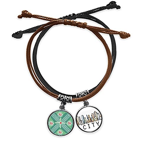 Bracelet civilisation antique du Mexique en cuir vert, un cadeau symbolique