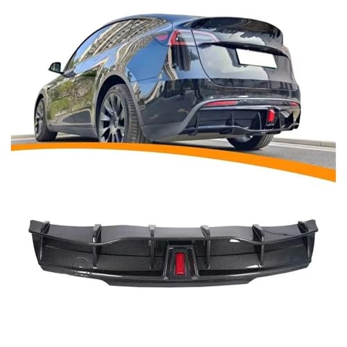 Difusor de labio con acabado negro mate premium para el parachoques de Tesla Model Y 5