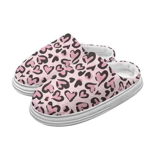 Womens Platform Slippers for Winter, Memory Foam Plush Cozy House Slippers for Indoor Outdoor Bedroom Shoes