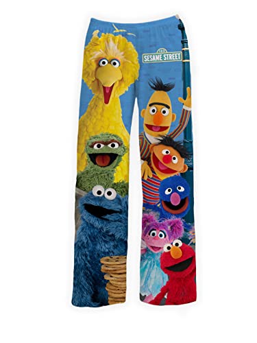 Image of BRIEF INSANITY Sesame Street Character Pajama Pants for Men & Women - Soft Loose-Fit Lounge Bottoms with Side Pockets