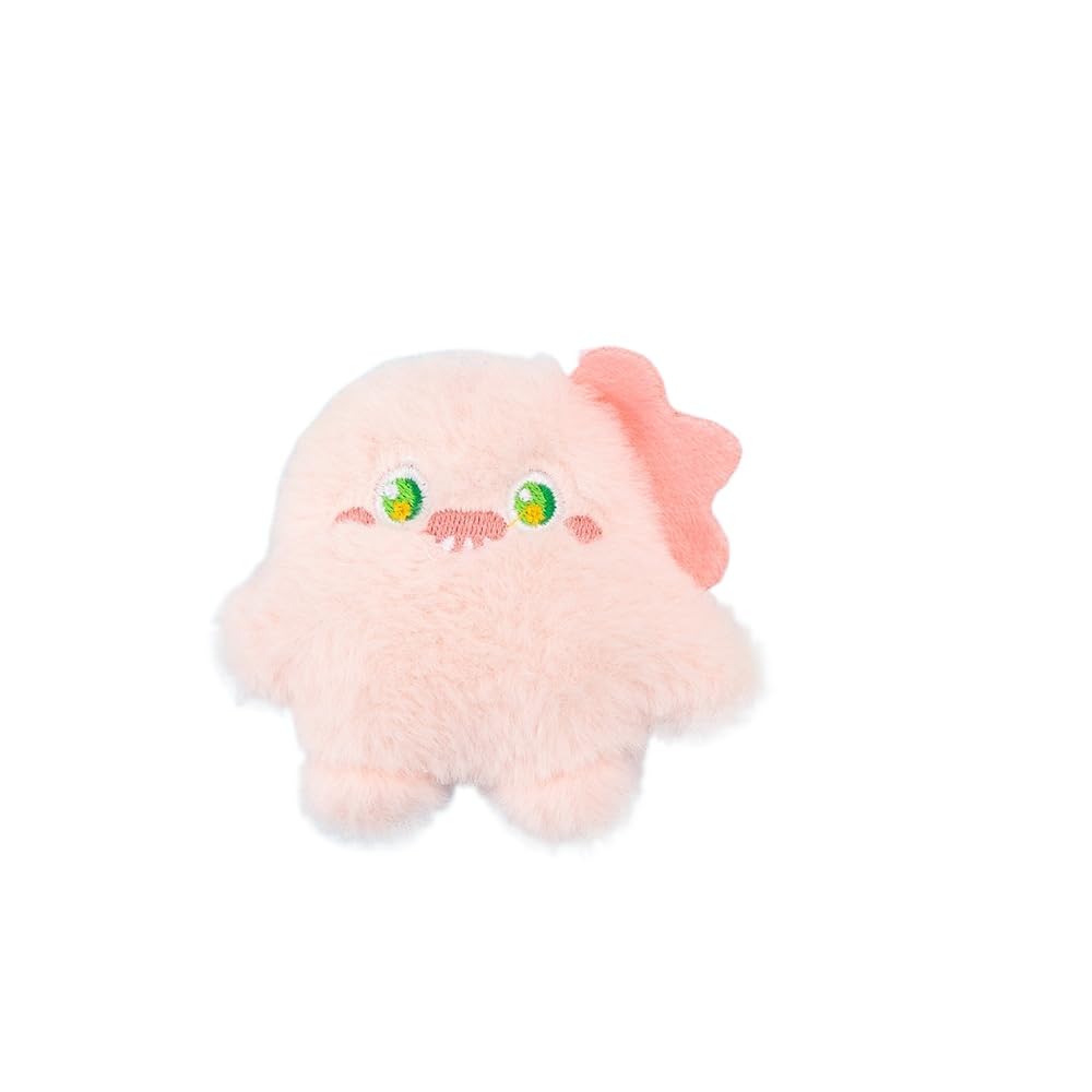 DAFORERAL Monster Shape Catnip Plush Toy, Interactive Cat Chew Toy Durable Scratch Resistant Pet Supplies for Cats Playtime and Self-Entertainment (Pink)