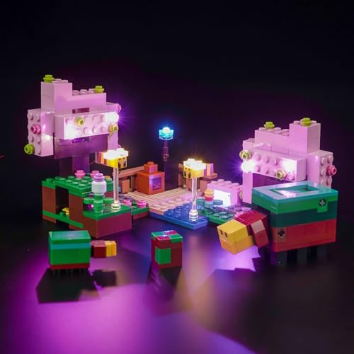 LocoLee LED Light Kit Compatible with Lego The Cherry Blossom Garden - No Models Only Light, Creative Lighting Set Accessories Compatible with Lego The Cherry Blossom Garden 21260 Set