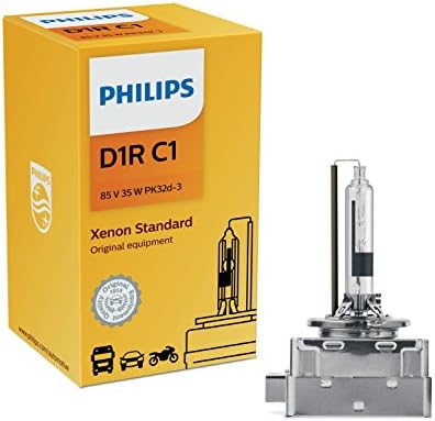 Philips 85409C1 D1R Standard Authentic Xenon HID Headlight Bulb, 1 Pack