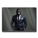 Surrealist design gorilla in suit Poster Print wall Poster Print wall art Poster ready to hang Poster Print Modern Poster, Arts