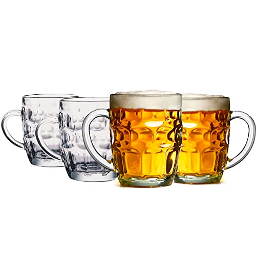 Opiniones y reviews de Tarro calavera más recomendados. 41 Trilogy | Pack de 6 Tarros de Cerveza, Vasos de Vidrio Cerveceros, Diseño con Relieve de Vidrio Grueso, Colección Dimples, Transparente, 550 mililitros