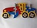 Wooden puzzle grader handmade grader constructions machine massive beech wood toy utility vehicle gift for boys wooden car carrier toy