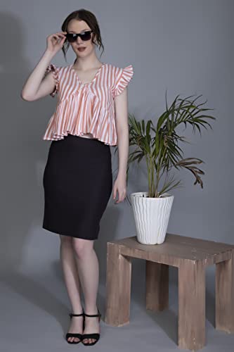 Image of DHRUVI TRENDZ Women's Cotton Regular Fit Top