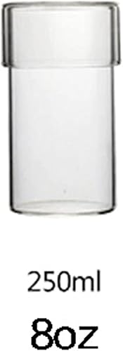 Miniatura 2 de Contenedor de almacenamiento de alimentos de vidrio Plato de caramelobotella de bebida fría con tapa, 8 oz