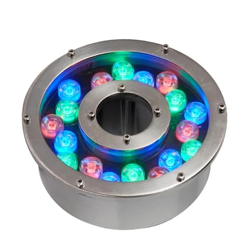 Piscine sous-marine RGB 18W et spots de fontaine étanches IP68 pour étang