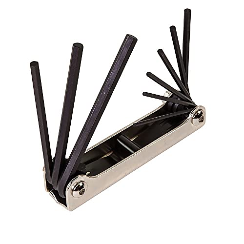 Klein Tools 70591 Folding Hex Key Set, 9-Key, Sae Sizes #TOP3