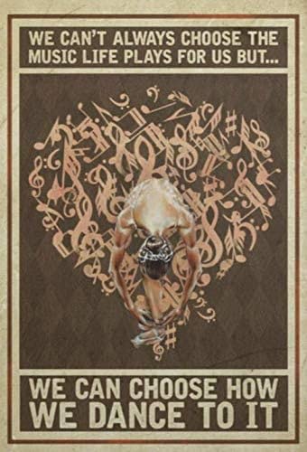 Affiche vintage en métal et aluminium avec inscription « We