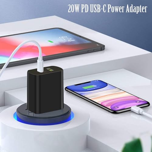 Image of 3 Pack USB C Charger Block, Dual Port Type C Wall Charger Fast Charging 20W Power Adapter Cube for iPhone 14 /14 Pro /14 Pro Max /14 Plus /13 /12 /11, XS /XR /X, iPad, Samsung, More