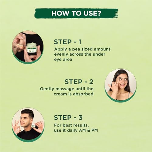 Image of Bella Vita Organic EyeLift Hydrating Natural Under Eye Cream Gel for Dark Circles, Puffy Eyes, Wrinkles & Removal of Fine Lines for Women & Men, 20 gm (Pack of 2)