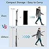 Heavy Duty Adjustable Microphone Stand with Boom Arm & Flexible Phone Holder, Floor Tripod Mic Stand with Carry Bag for Streaming, Podcast, Recording, Singing #5