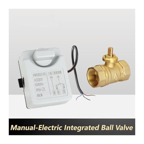 Vanne à bille électrique motorisée DN20 AC220V arrêt eau pour circuit solaire