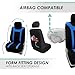 FH Group Sports Seat Covers Full Set with Gift – Universal Fit for Cars Trucks & SUVs (Blue) FB070115