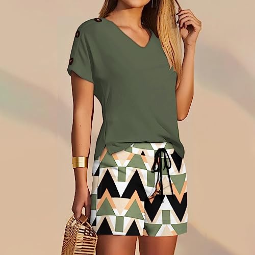 Survêtement d'été femme ensemble t-shirt ample et short jogging - 2