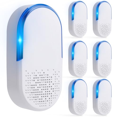 6 Pack 2026 Ultrasonic Repellent Indoor, Mouse Traps Insert Plug in, Pest Control Repellent Ant, Roach,Rodent, Mouse, Bugs, Mosquito, Spider, for Home, Office, Kitchen