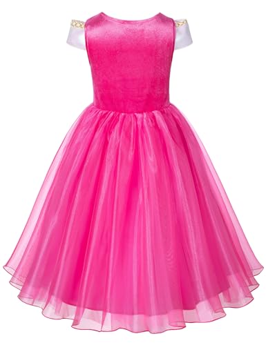 Disfraz de princesa rosa para niñas 10-11 años miniatura 4