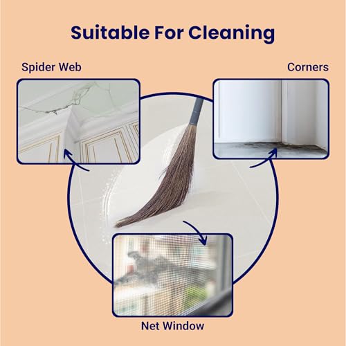 Image of Chakaachak Grass Floor Broom for Home Cleaning | Natural Meghalaya Fibers | Strong Bristles | Lightweight Long-Lasting Jhadu | for Hard, Tiles, Marble & Wooden Surface Sweeping