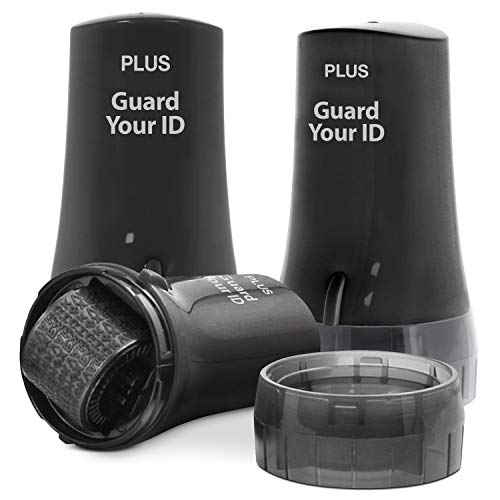Identity Theft Prevention and Personal Privacy Protection Advanced Roller by Guard Your ID, Black, Standard 3-Pack