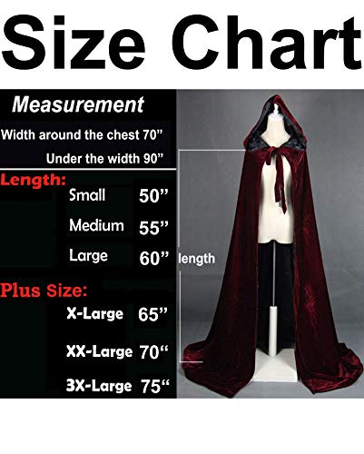 Image of Velvet Renaissance Medieval Cloak Cape Lined with Satin