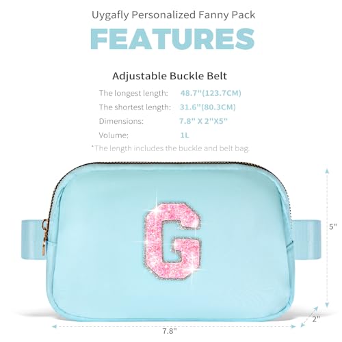 Image of Uygafly Gift for Teen Girls Kids Daughter Her - Birthday Gifts for 3 4 5 6 7 8 9 10 11 12 13 Year Old Girls,Fanny Pack Crossbody Bag Purse Belt Bag Cute Trendy Stuff | Blue,G