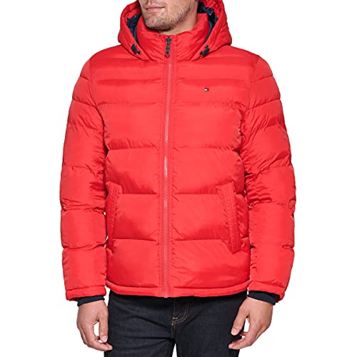 Image of Tommy Hilfiger Men's Down Alternative Hooded Puffer Jacket (Standard and Big & Tall)