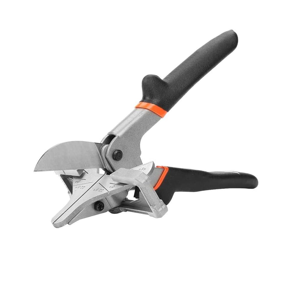 TERRIFI Multi Angle Miter Shear Cutter, 0°- 135° Multi Angle Miter Shear Cutter, Adjustable Angle Shear Cutter, Adjustable Trunking Shear Scissors for Wooden Work