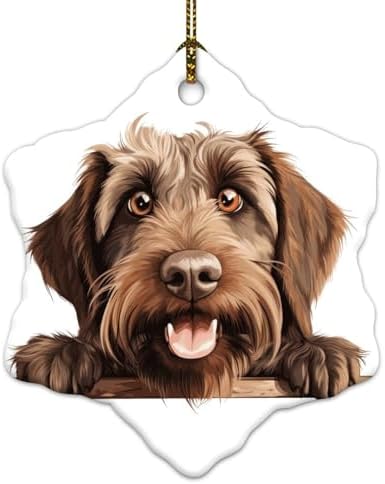 Ornement de sapin de Noël à poils métalliques - Décoration abstra...