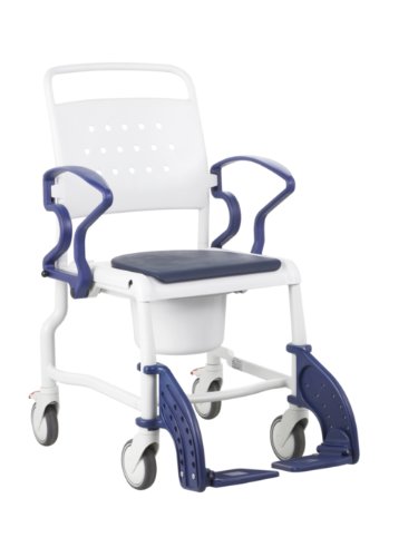 REBOTEC Toilettenstuhl Bonn - mit Eimer - bis 130 kg belastbar - 1- Stück