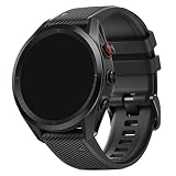 Cinturino in silicone compatibile con Garmin Approach S62, ricambio per cinturino a sgancio rapido per Garmin Approach S62, Silicone