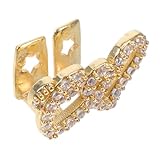 Didiseaon Apartamentos de aparatos y Dientes Parrilla de Dientes Tapa de Diente de de imitación Parrilla de de imitación colección de Joyas Diente de joyería Cobre Dorado