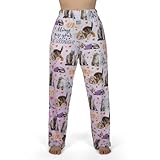 BRIEF INSANITY Lounge Pajama Pants for Men and Women| Kiss Your Cat Goodnight Cute Kitty Print Bottoms - Comfy, Ultra Soft, Novelty Unisex Loungewear (Kiss Your Cat Goodnight, X-Large)