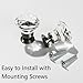 BE-TOOL 8 Pack Crystal Cabinet Knobs Flower-Shaped Drawer Dresser Pulls Handles 33 * 40mm for Furniture Doors Cupboards Clear
