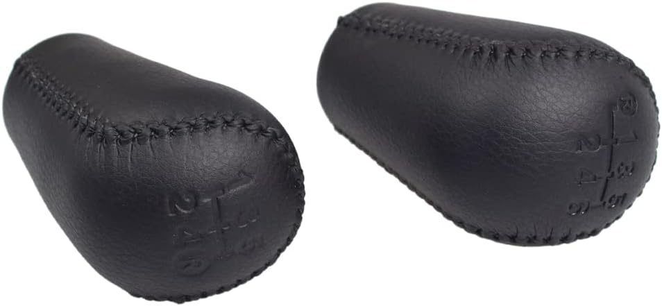5/6 Speed Leather Car Gear Shift Knob Head Gear Cover Shift Lever Stick Hilux Vigo KUN26 MK6 2004-2014 (6 Speed)