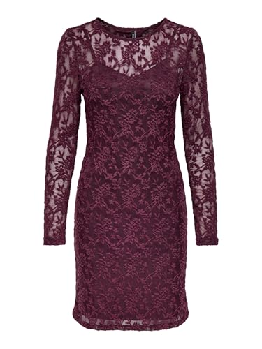 ONLY Onlblaise L/S - Vestido de Cuello Redondo para Mujer, Mauve Wine, M
