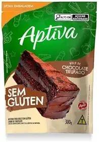 Aptiva Mistura para Bolo Sem Glúten, Chocolate Trufado, 300g