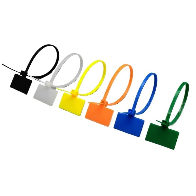 Marqueurs d'attaches de câble autobloquants multicolores pour gaines - 5