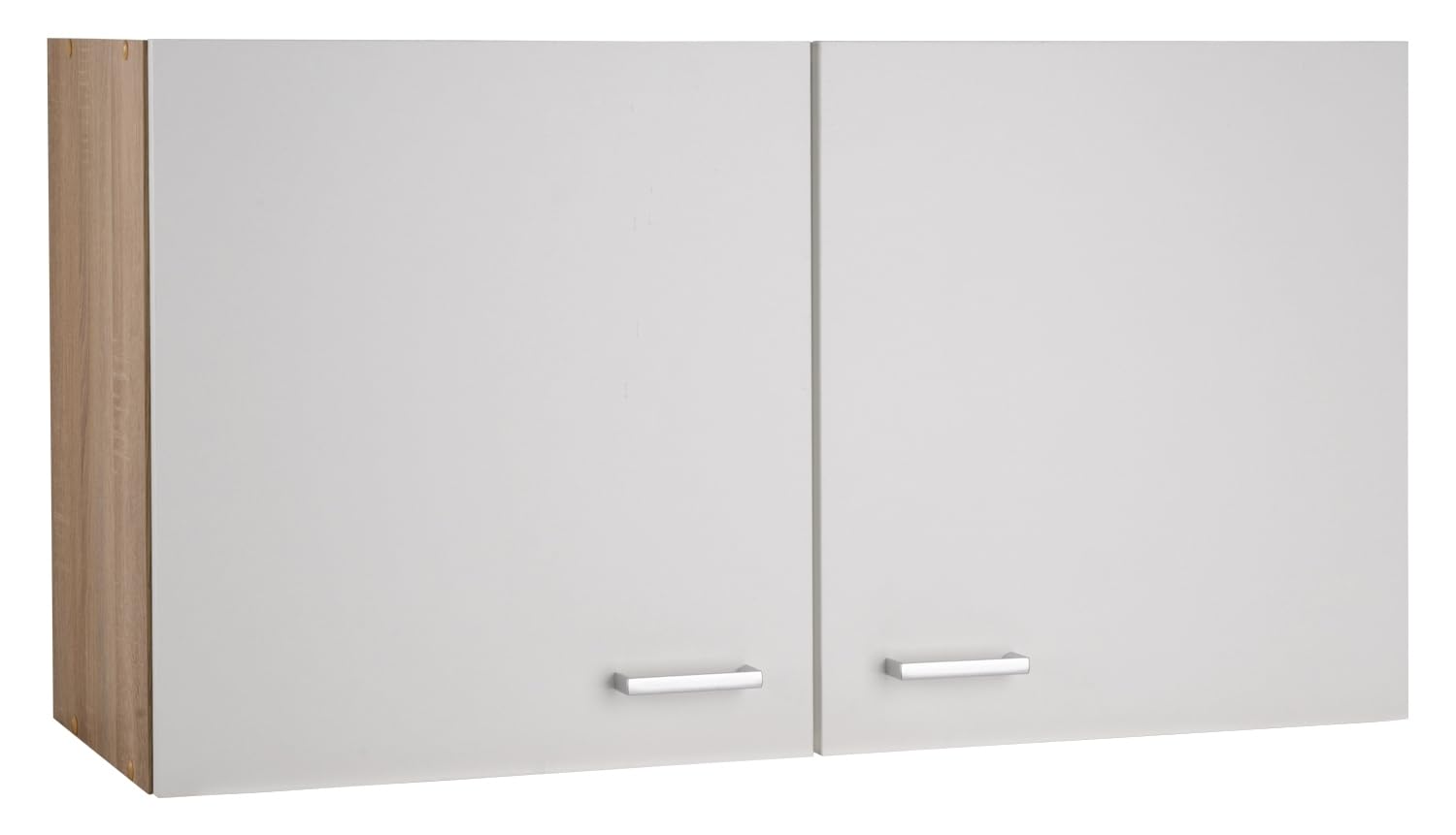 Nicht Zutreffend Küchenschrank - Eiche Sonoma - Weiß - 2 Türen - B 100 x H 54 x T 35 cm - Hängeschrank Oberschrank
