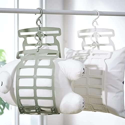 2 Pcs Pillow Drying Gadget Multi-Functional Special Drying Rack Hook Household Balcony Outside The Window Folding Drying Rack (Color : Black-JoJo's Bizarre Adventure1) (Gray) image 4