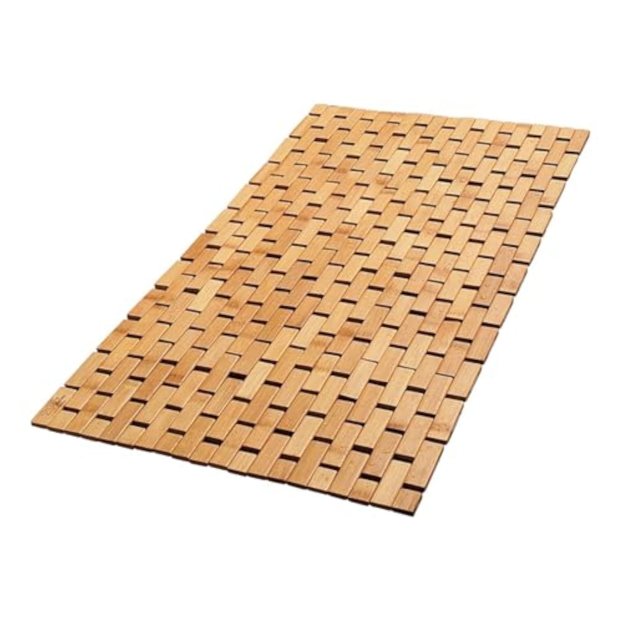 Bamboo Bath Mat Non Slip Decor Accessories Shower Mat for Bathroom