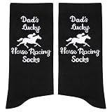 Geyoga Horse Racing Socks Funny Dad Equestrian Socks Cotton Riding Gifts for Man Horse Derby Party Supplies