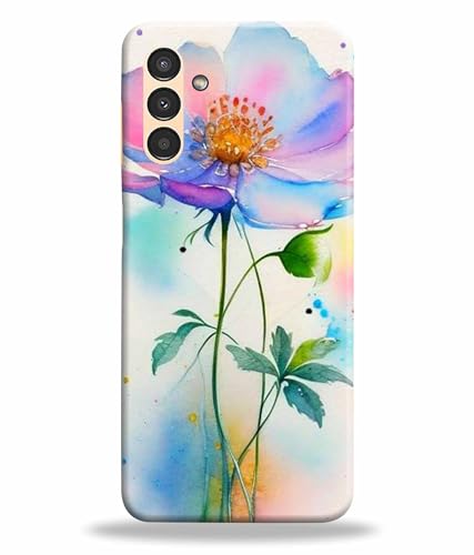 Image of Printed Hard Back Case Cover & Compatible for Samsung Galaxy M14 5G | Samsung M14 5G | Rose Painting Art (Multicolor) - D1204