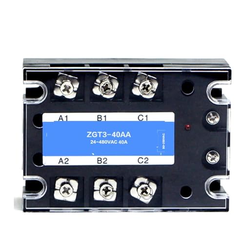 Relais statique triphasé SSR AC 40AA commutateur avec dissipateur thermique alu pour armoire