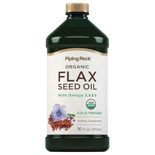 Piping Rock Organic Cold-Pressed Flaxseed Oil